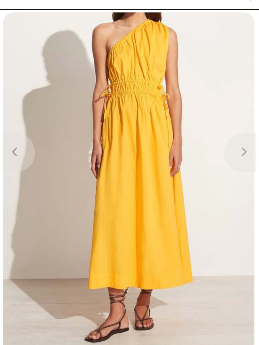 Faithfull The Brand‎ La Ora Midi Dress - Citrus size 4